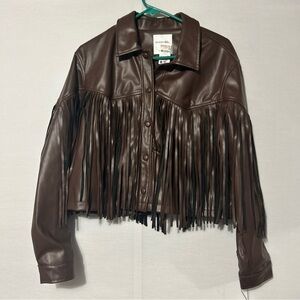 Cavenders women’s leather jacket Size L